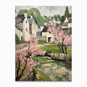 Bibury (Gloucestershire) Painting 5 Canvas Print