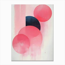 Pink Circles 2 Canvas Print