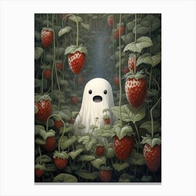 Ghost In The Strawberry Patch Canvas Print