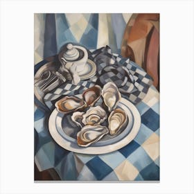 Oysters 2 Still Life Painting Canvas Print