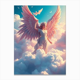 Angel In The Clouds Canvas Print