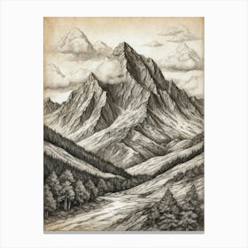 Mountain Range 2 Canvas Print