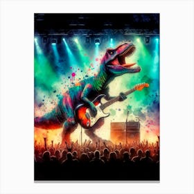 T-Rex At The Concert Canvas Print