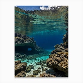 Underwater Cave Canvas Print