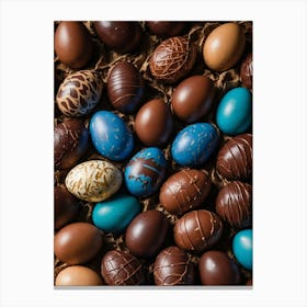 Chocolate Easter Eggs Canvas Print