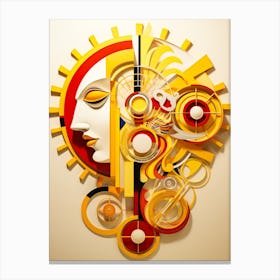 Abstract Illustration Of A Woman And The Cosmos 23 Canvas Print