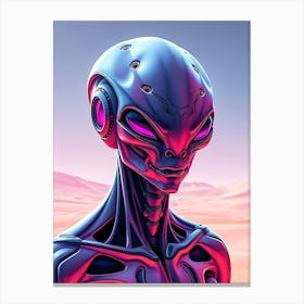 Alien In The Desert 1 Canvas Print