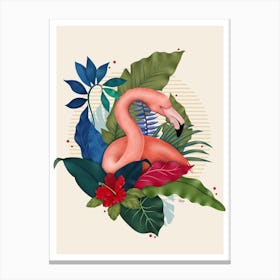 The Flamingo Canvas Print