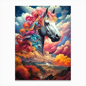 Horse In The Sky 3 Canvas Print