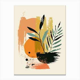 Orbit Glow Mid Century Style Canvas Print