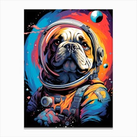 Bulldog Astronaut 1 Canvas Print