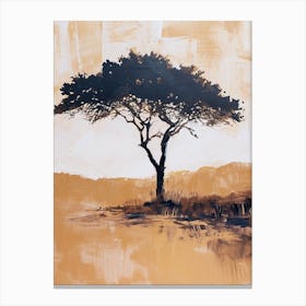 Sahara Serenade, African Tree Canvas Print