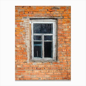 Window In A Brick Wall Canvas Print