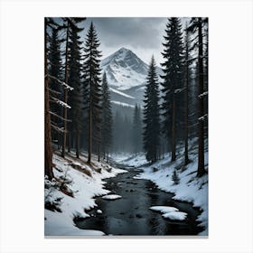 Winter'S Day in The Wild Canvas Print