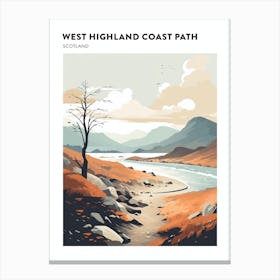 West Highland Coast Path Scotland 1 Hiking Trail Landscape Poster Canvas Print