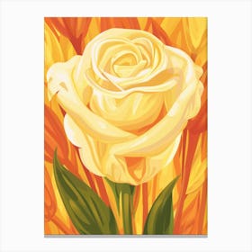 Yellow Rose Canvas Print