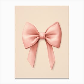 Pink Bow 6 Canvas Print