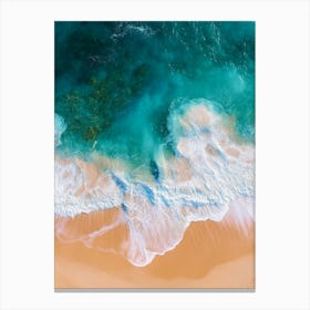 Aerial View Of A Beach 95 Canvas Print