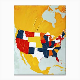 United States Of America Canvas Print