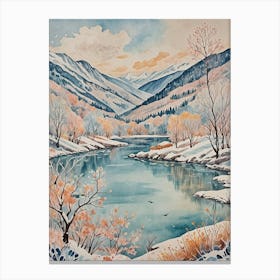 Pastel Winter Wonderland no2 Canvas Print