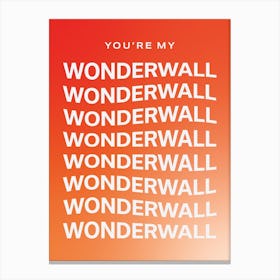 Wonderwall Canvas Print