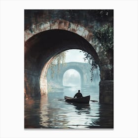 Man In A Boat 2 Canvas Print