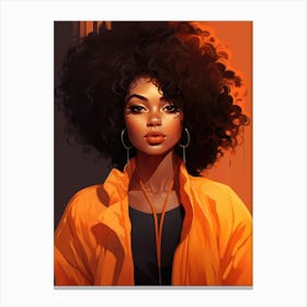 Afro Girl 16 Canvas Print