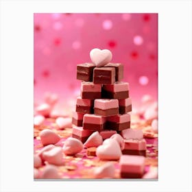 Valentine'S Day sweet food Canvas Print