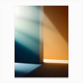 Threshold of Ligh: Minimalist Digital Abstract Artwork Canvas Print