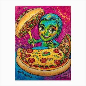 Pizza Boy 1 Canvas Print