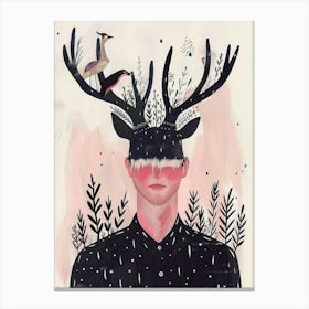 Deer Head 18 Canvas Print