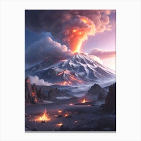 Volcano Eruption 2 Canvas Print