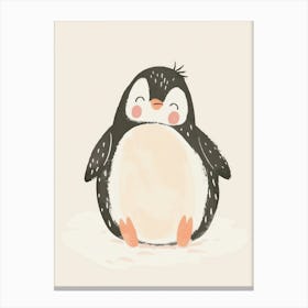 Cute Penguin, Nursery Wall Art for Kids Canvas Print