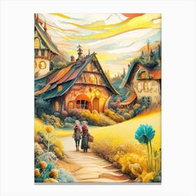 Fairytale Village Canvas Print