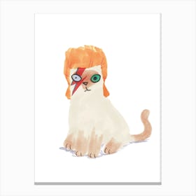 Bowie Cat Canvas Print