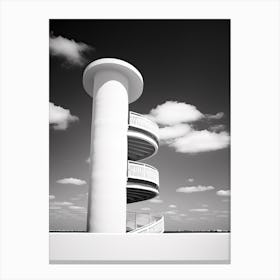 Faro, Portugal, Black And White Photography 3 Canvas Print