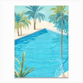 Of A Swimming Pool Canvas Print