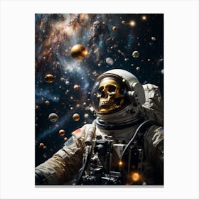 Space Astronaut In Space Print Canvas Print