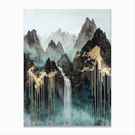 K2 Peaks Glow Textured Dreamscape Canvas Print