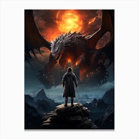 Hobbit Dragon Canvas Print