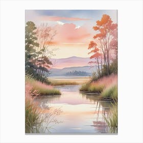 Watercolor Landscape Art Print (5) Canvas Print