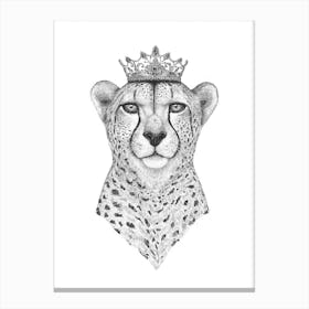 The Queen Cheetah Canvas Print