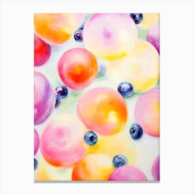 Blueberry 3 Painting Fruit Canvas Print