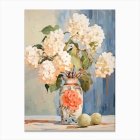 Hydrangea Flower Still Life Painting 1 Dreamy Canvas Print