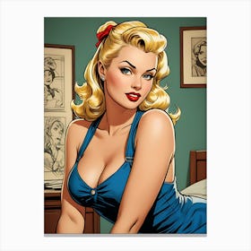 Pin Up Girl 1 Canvas Print