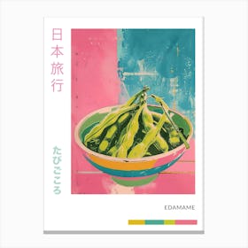 Edamame Duotone Silkscreen Poster 2 Canvas Print