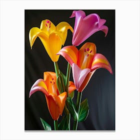 Bright Inflatable Flowers Lily 1 Canvas Print