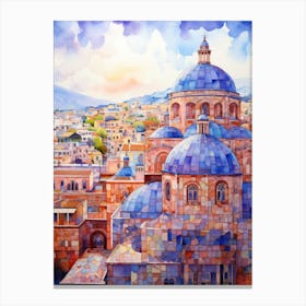 Greece Cityscape Canvas Print