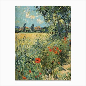 Field Of Poppies 5 Canvas Print