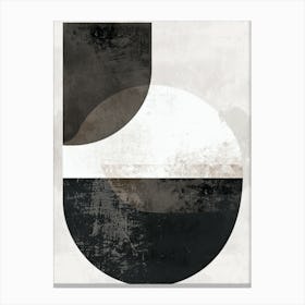 Abstract Black And White Painting Canvas Print